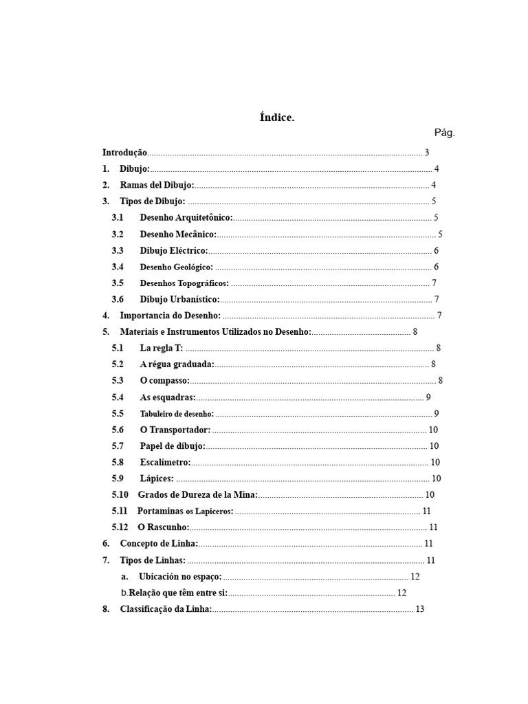 Tipos e Importância do Desenho Técnico | PDF | Linha (Geometria) | Desenho