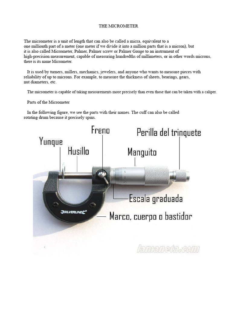Micrometer Course | PDF