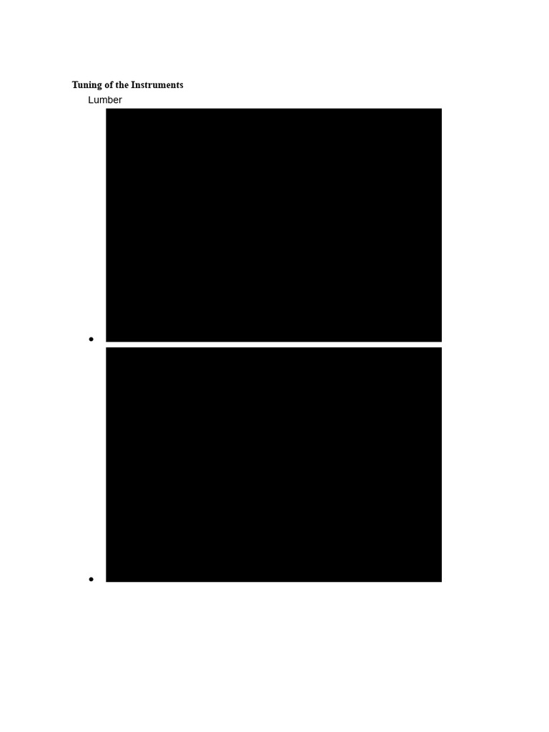 Tuning of the Instruments | PDF | Musical Instruments | Percussion ...