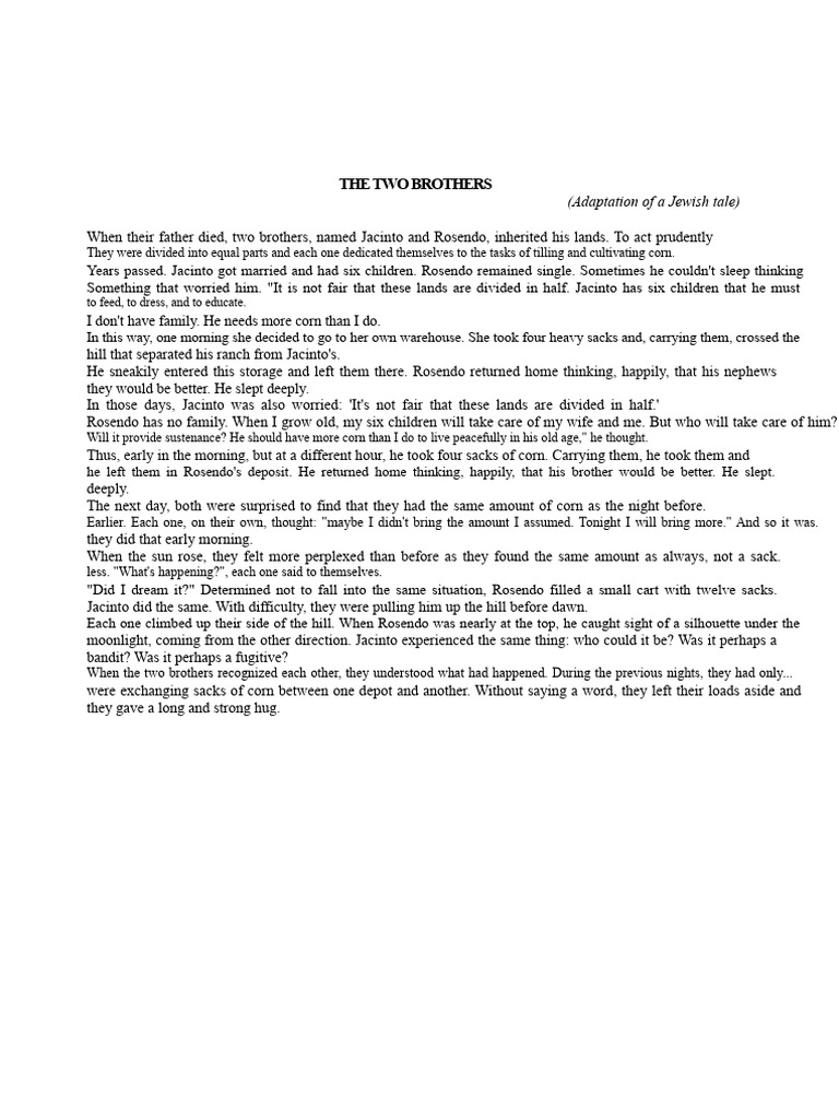 The Two Brothers | PDF