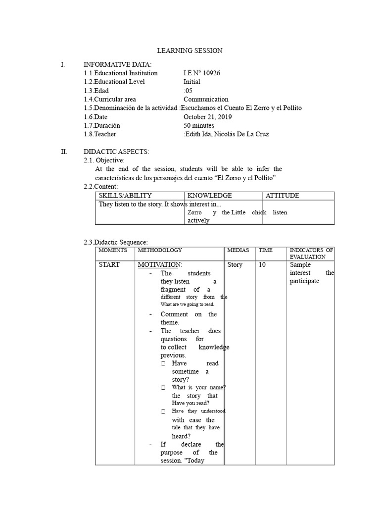 Learning Session, Initial | PDF | Psychology | Learning