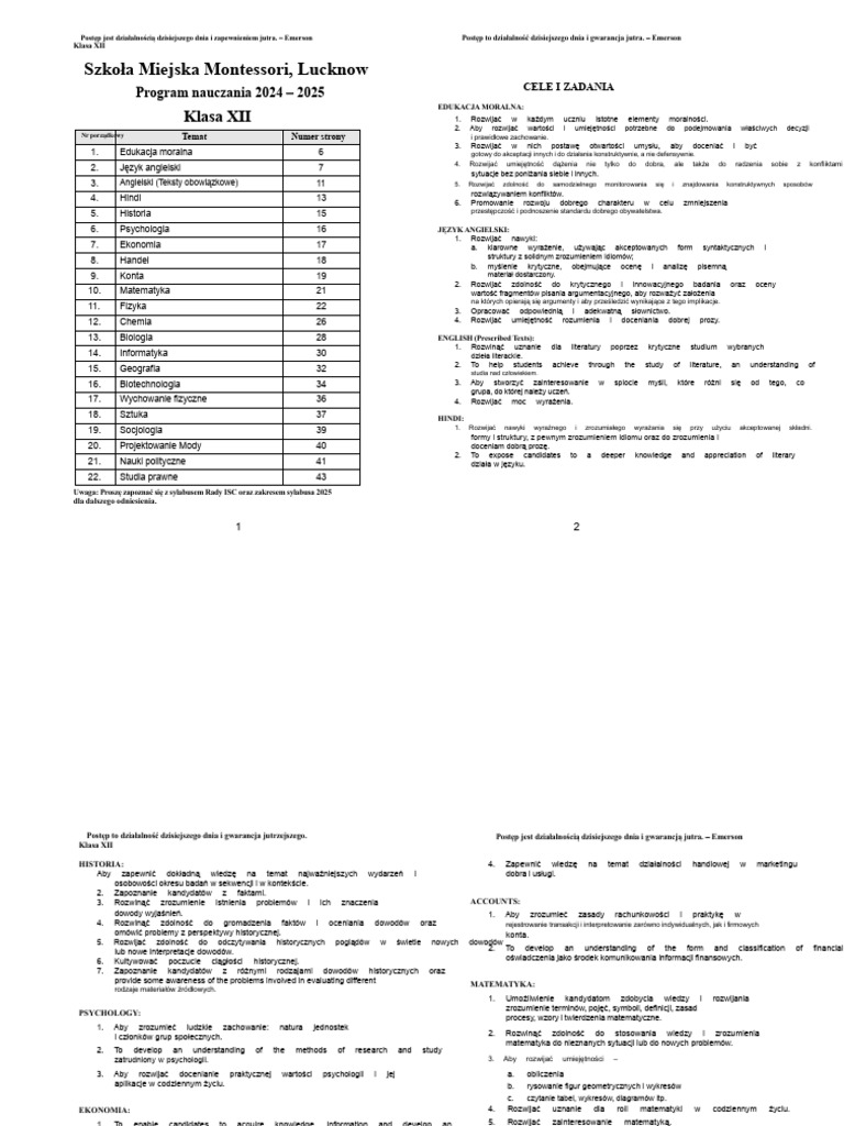 Klasa 12 ISC | PDF
