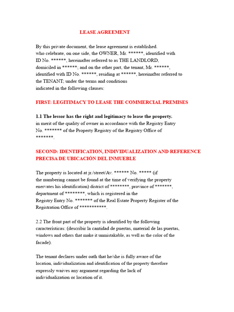 Lease Agreement 2020 | PDF | Lease | Leasehold Estate