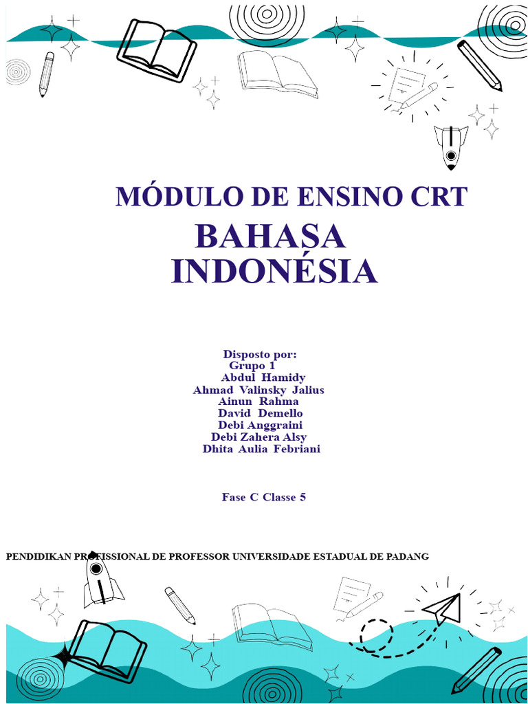 MÓDULO DE ENSINO CRT LÍNGUA INDONÉSIA GRUPO 1 - Ciclo 2 | PDF ...