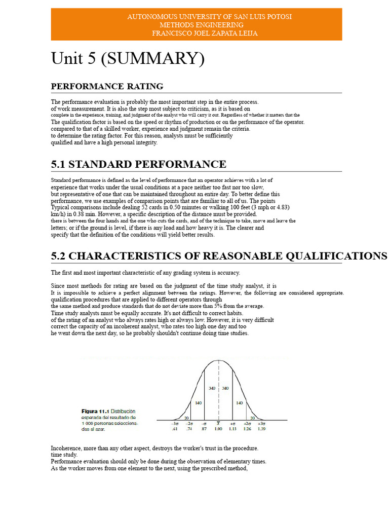 Performance Evaluation in Time Studies | PDF | Performance Appraisal ...
