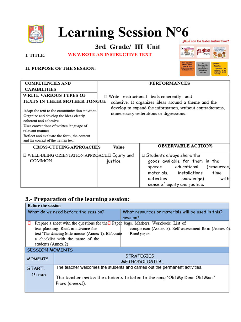 Session 6 Instructional Text | PDF