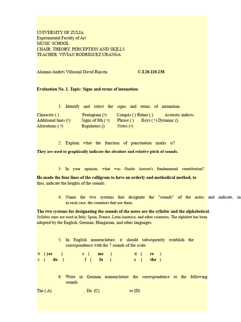 Intonation Signs and Nomenclature in Music | PDF | Clef | Musicology