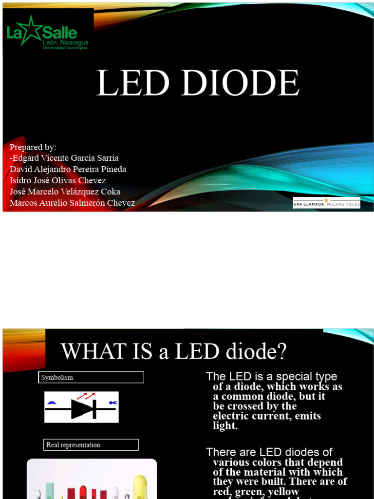 LED Presentation | PDF | Diode | Light Emitting Diode