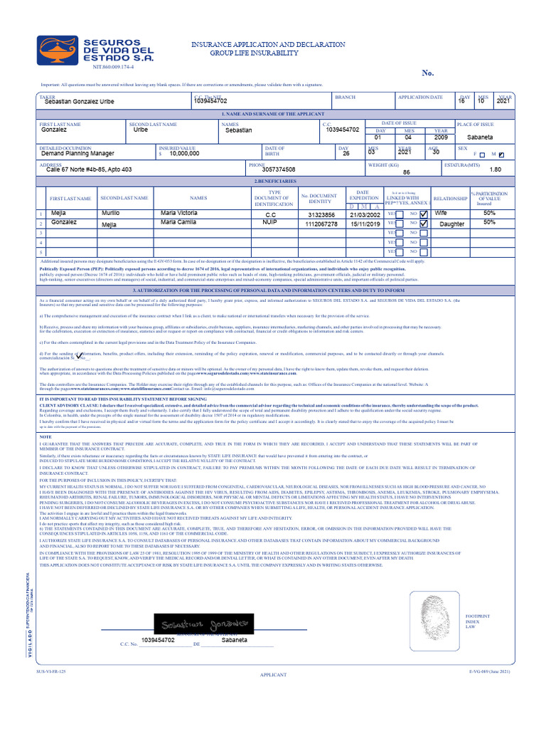 5 Life Insurance Policy Format | PDF | Insurance | Medical Specialties