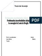 34772588 Marin Tudor Problematic a Incertitudinilor Stiintei in Conceptia Lui Louis de Broglie