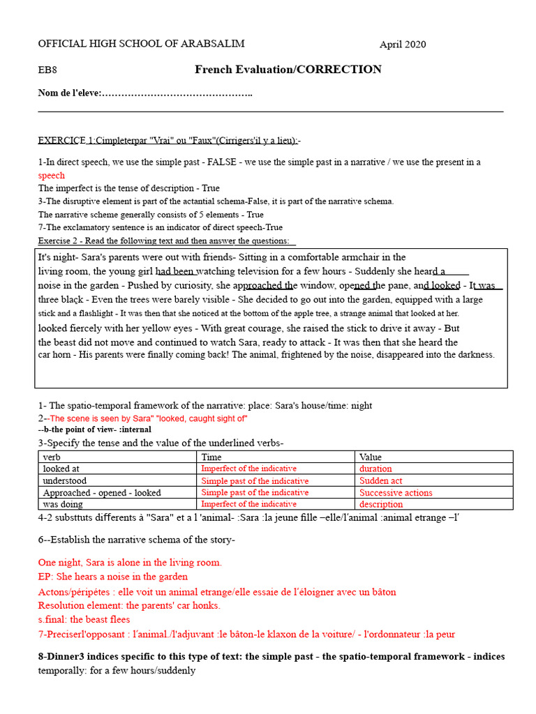 Eb9 Narrative Text - CORRECTION | PDF | Linguistic Morphology | Semantics