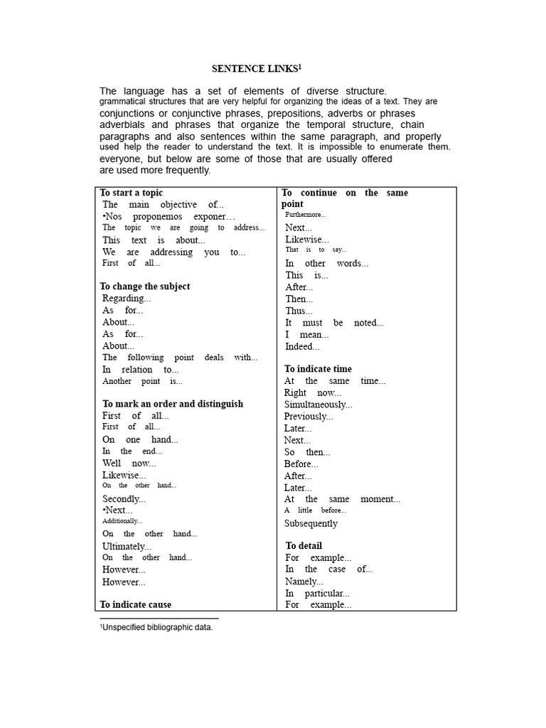 Essential Linking Words for Writing | PDF | Adverb | Phrase