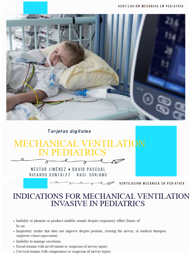 Pediatric Mechanical Ventilation Guidelines | PDF | Respiratory System ...