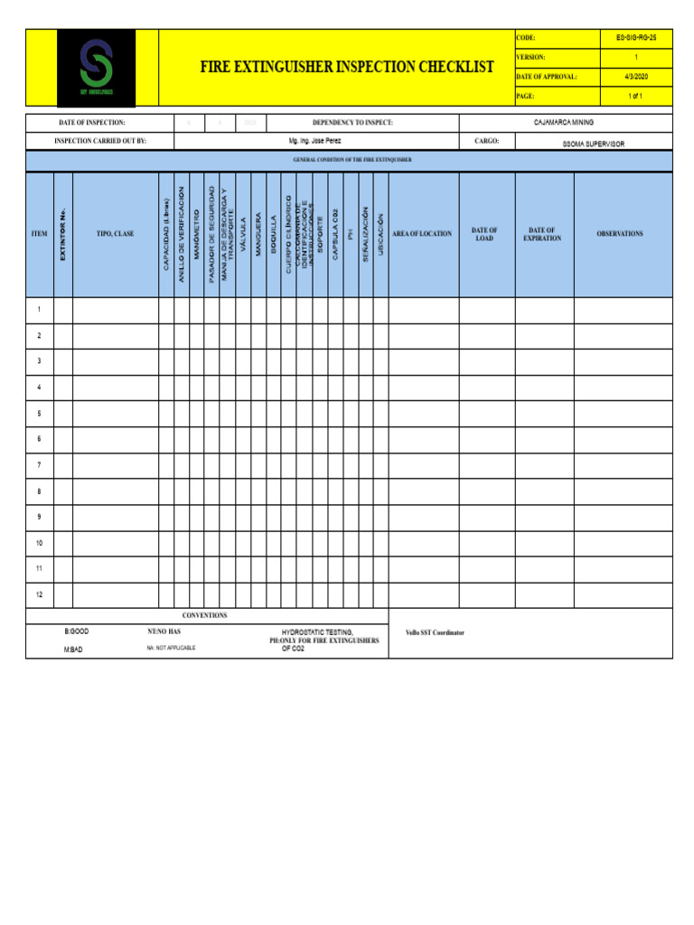 4.-Fire Extinguisher Inspection | PDF