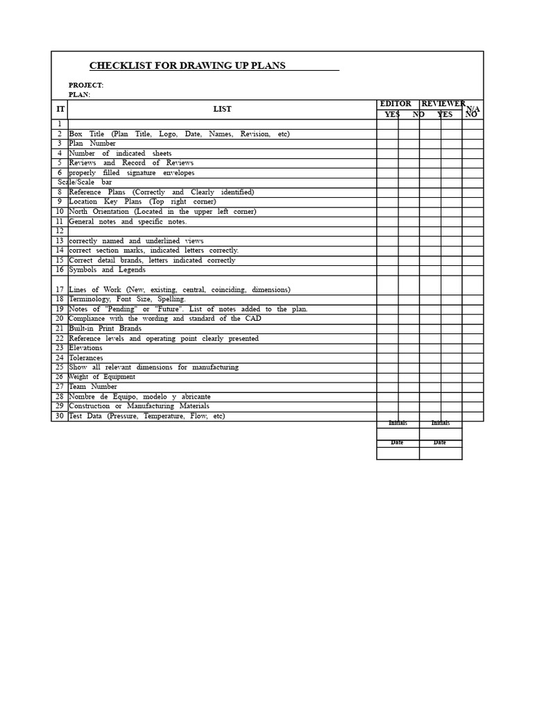Format For Plan Verification | PDF