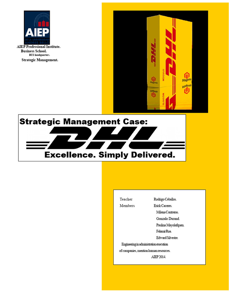 Strategic Management Case Study: DHL | PDF | Logistics | Cargo