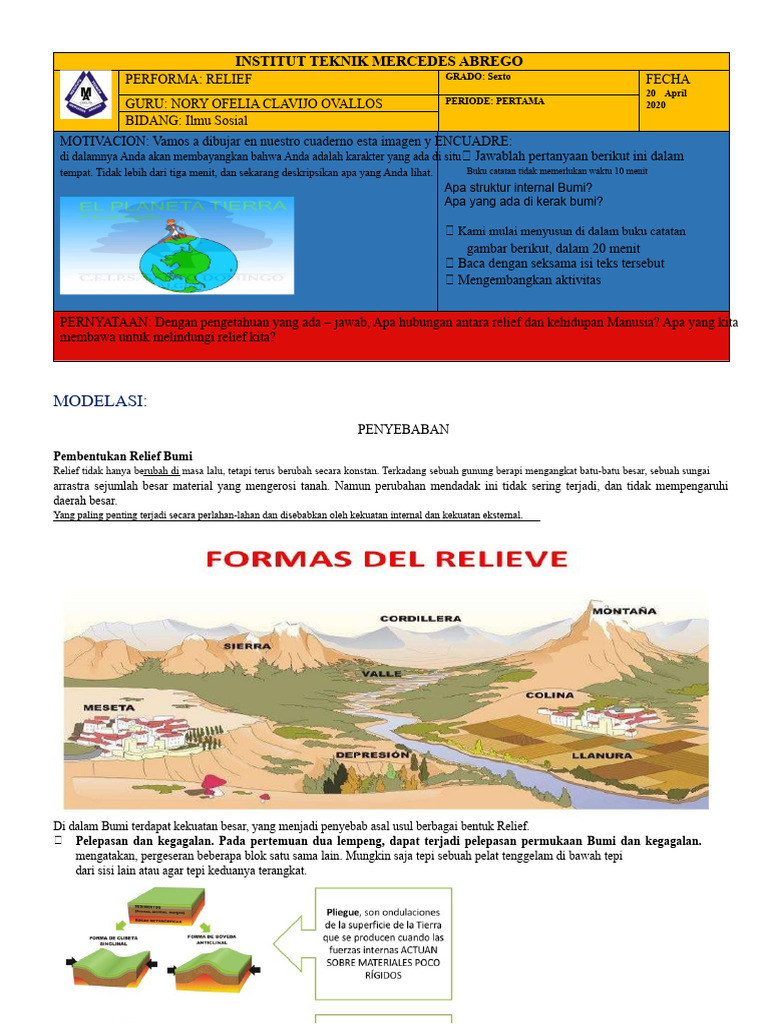 Pembentukan dan Perubahan Relief Bumi | PDF
