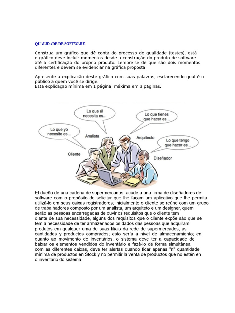 Processo de Qualidade em Software | PDF | Qualidade (negócios) | Programas