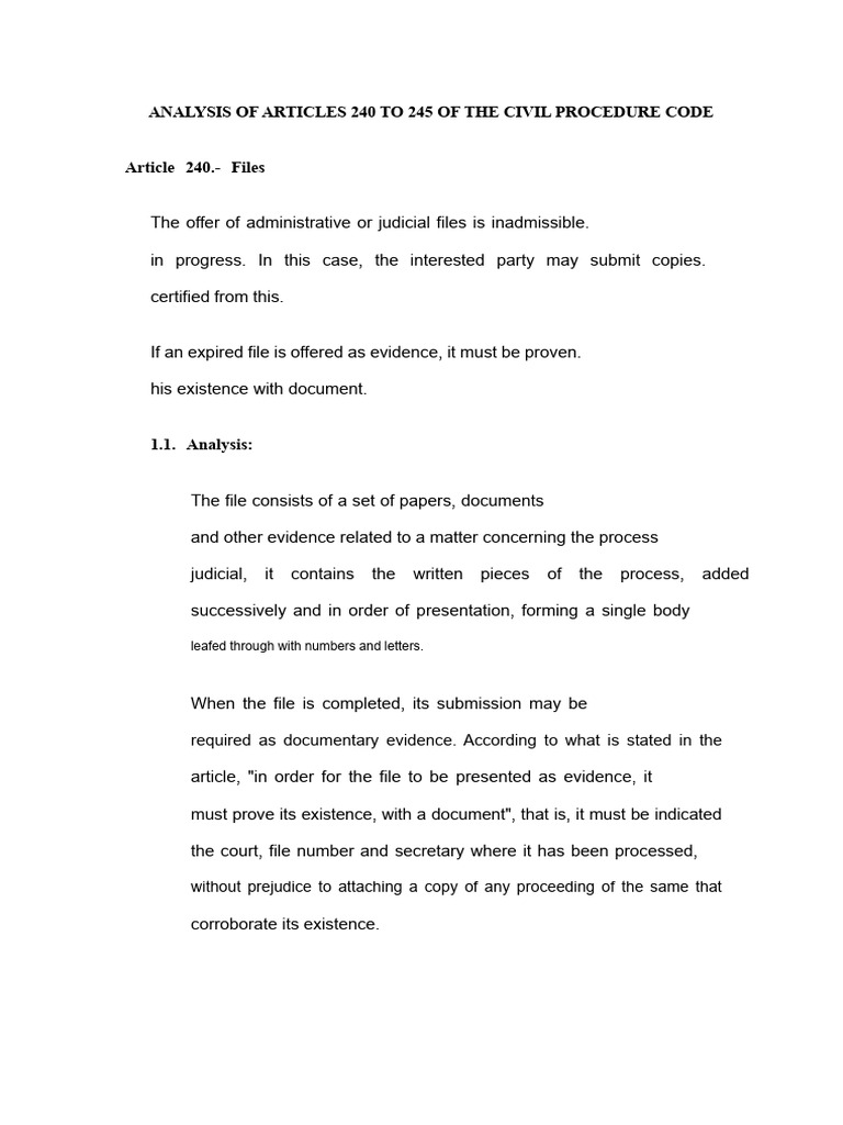 Analysis of Civil Procedure Code Articles | PDF | Notary Public | Annulment