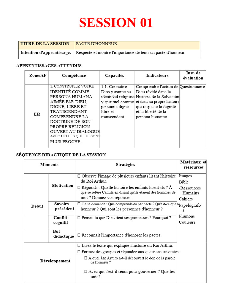 Pacte d'honneur et foi en Dieu | PDF | Dieu | Abraham
