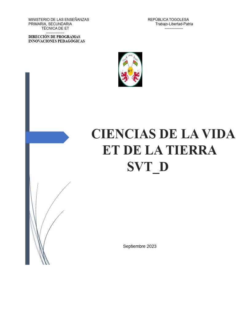 Programa de SVT para Secundaria en Togo | PDF | Fermentación ...