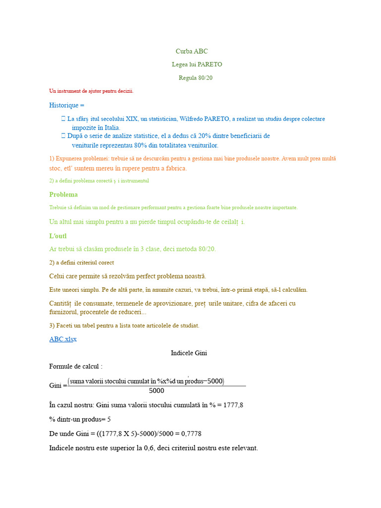 Metoda ABC | PDF