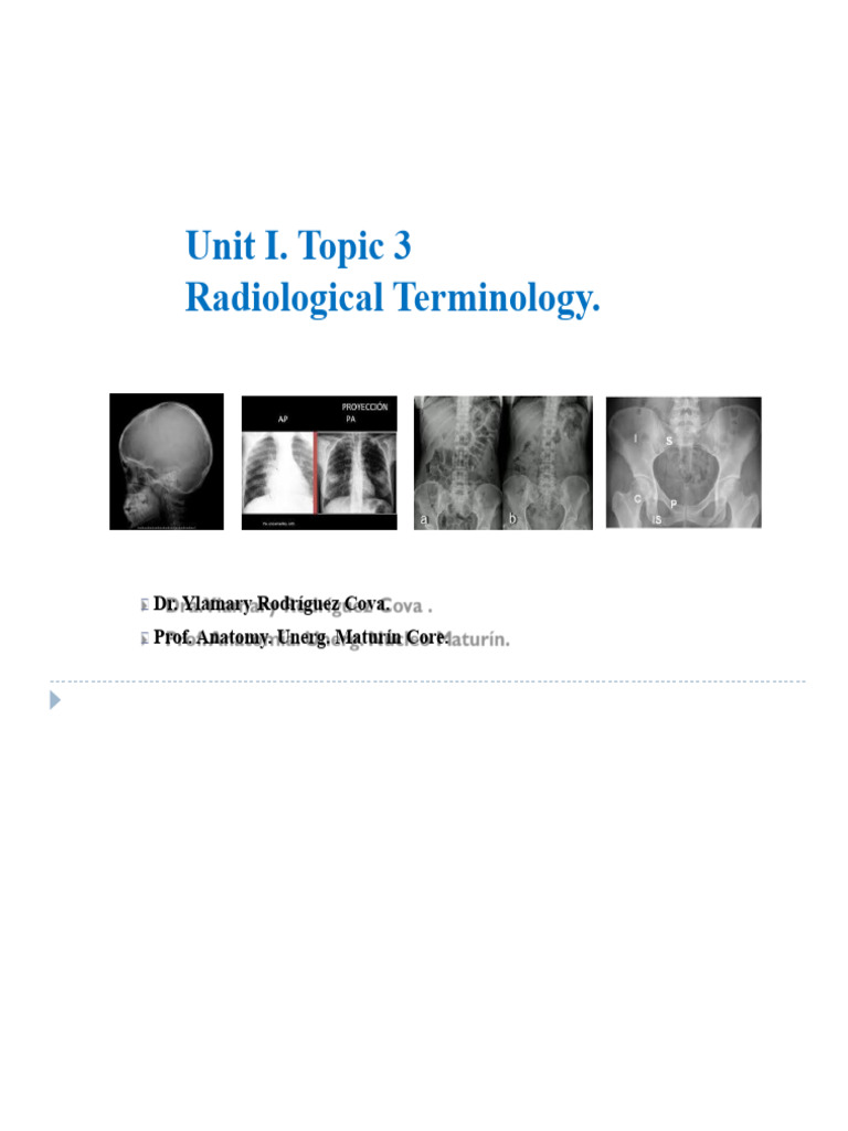 Understanding Radiological Terminology | PDF | Electromagnetic ...