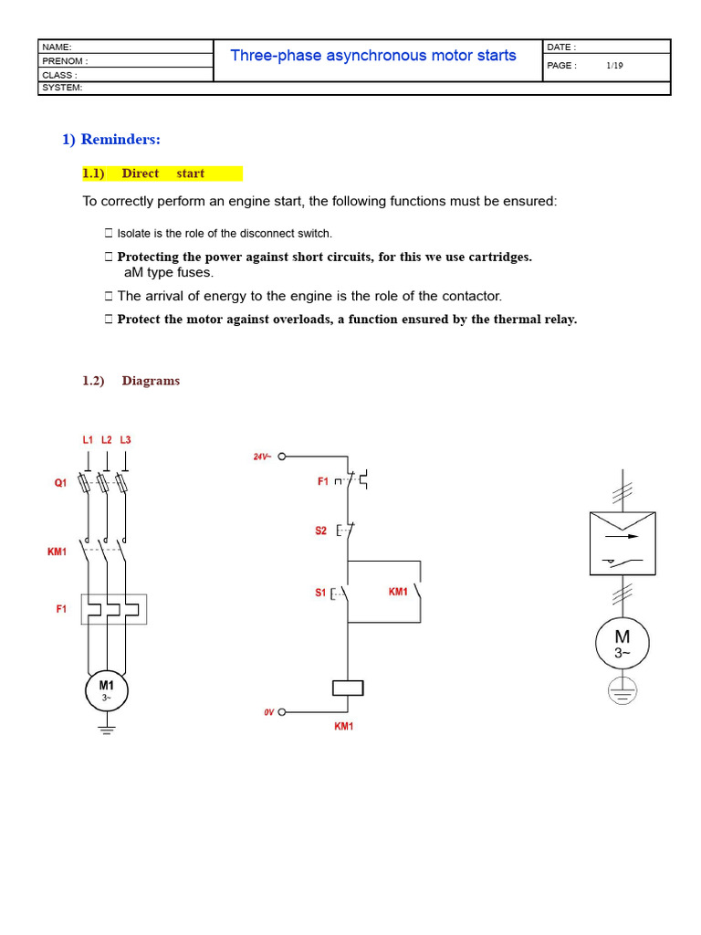 Three-Phase Motor Starting Methods | PDF | Mechanical Engineering ...