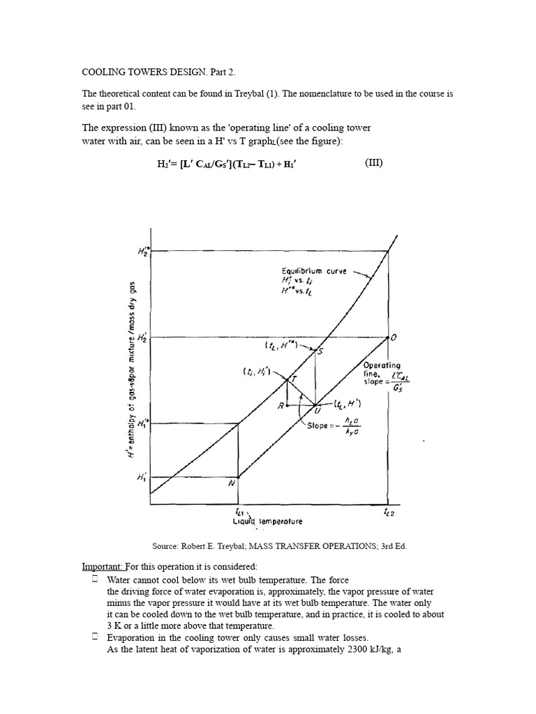 Cooling Tower Design 02 | PDF | Evaporation | Water
