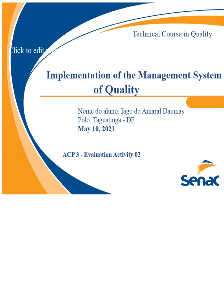 Quality Management System Overview | PDF | Quality Management System ...