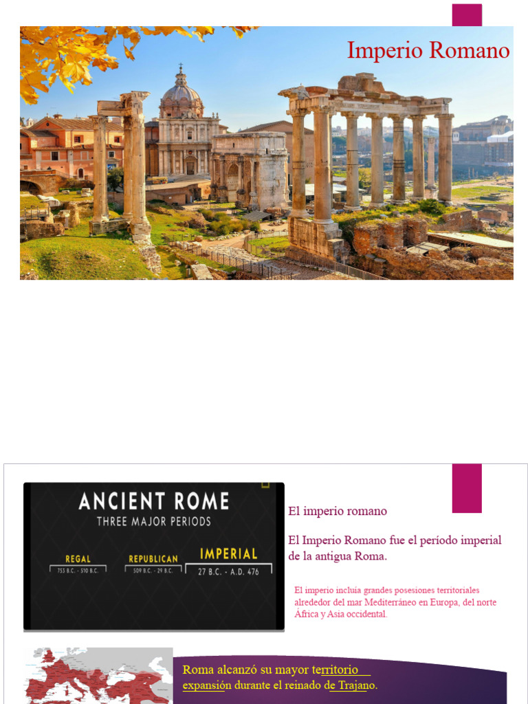 La Presentación Del Imperio Romano | PDF | imperio Romano | Roma antigua