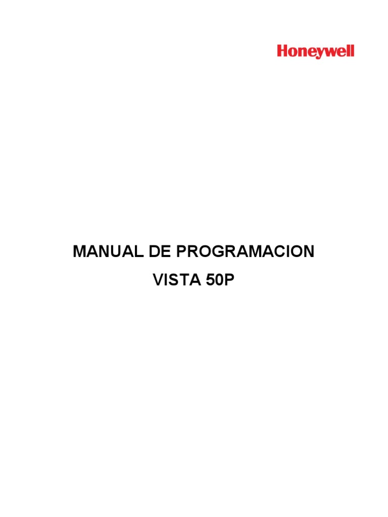 Manual de Programación Vista 50P | PDF | Programación de computadoras ...