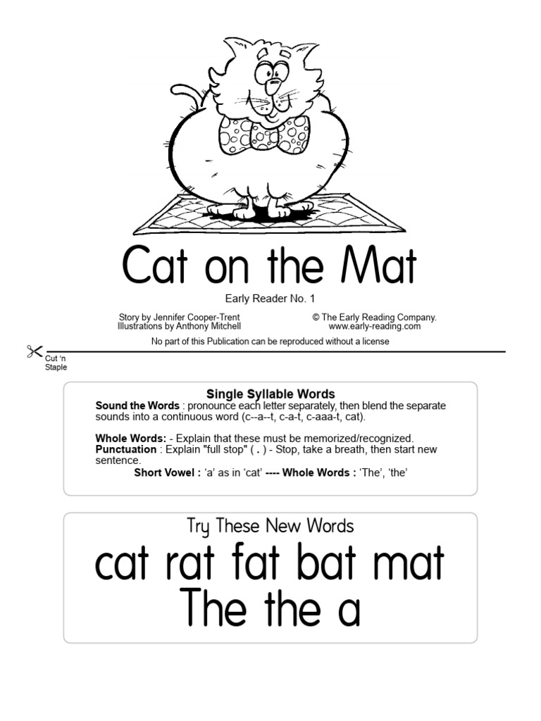 Early Reader: Cat on the Mat Story | PDF | Phonetics | Phonology