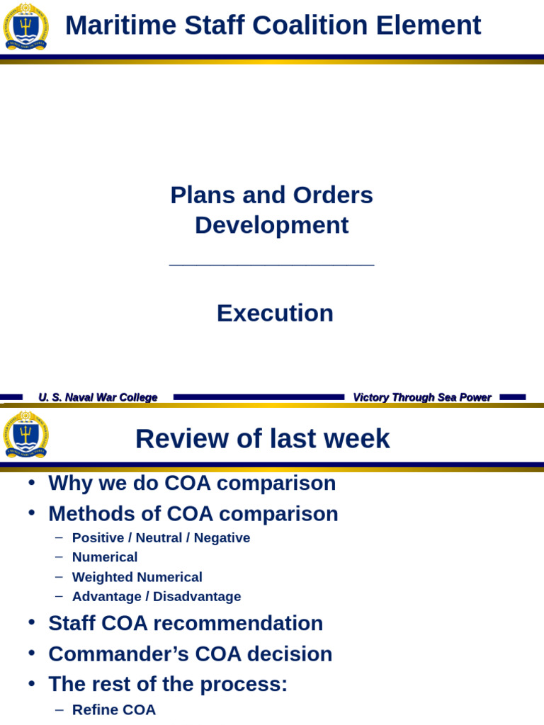 Naval Order Development Process Guide | PDF | Military Science | Military