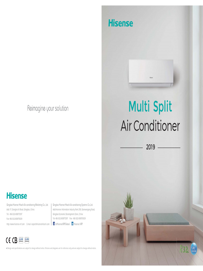 Multi Split R32 Inverter Catalogue 2019-2020 | PDF | Air Conditioning ...