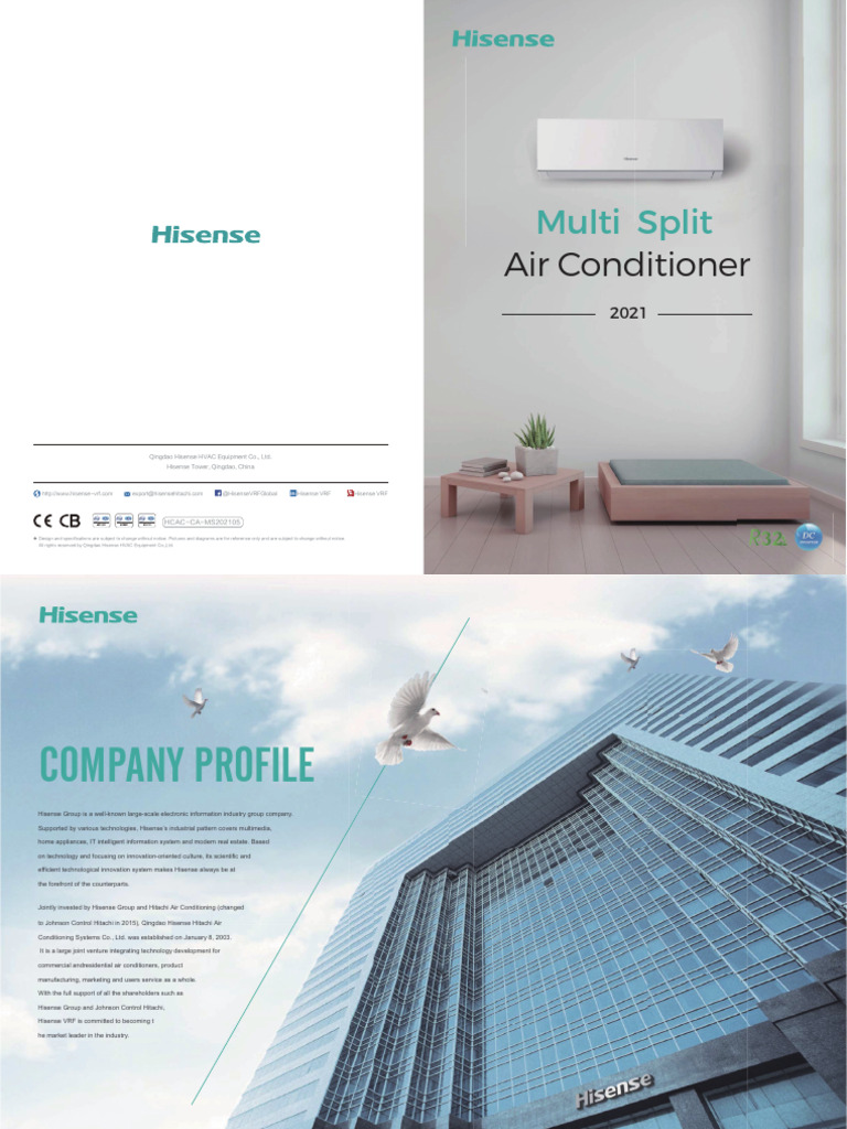 Hisense Multi Split Air Conditioner Specs | PDF | Air Conditioning ...