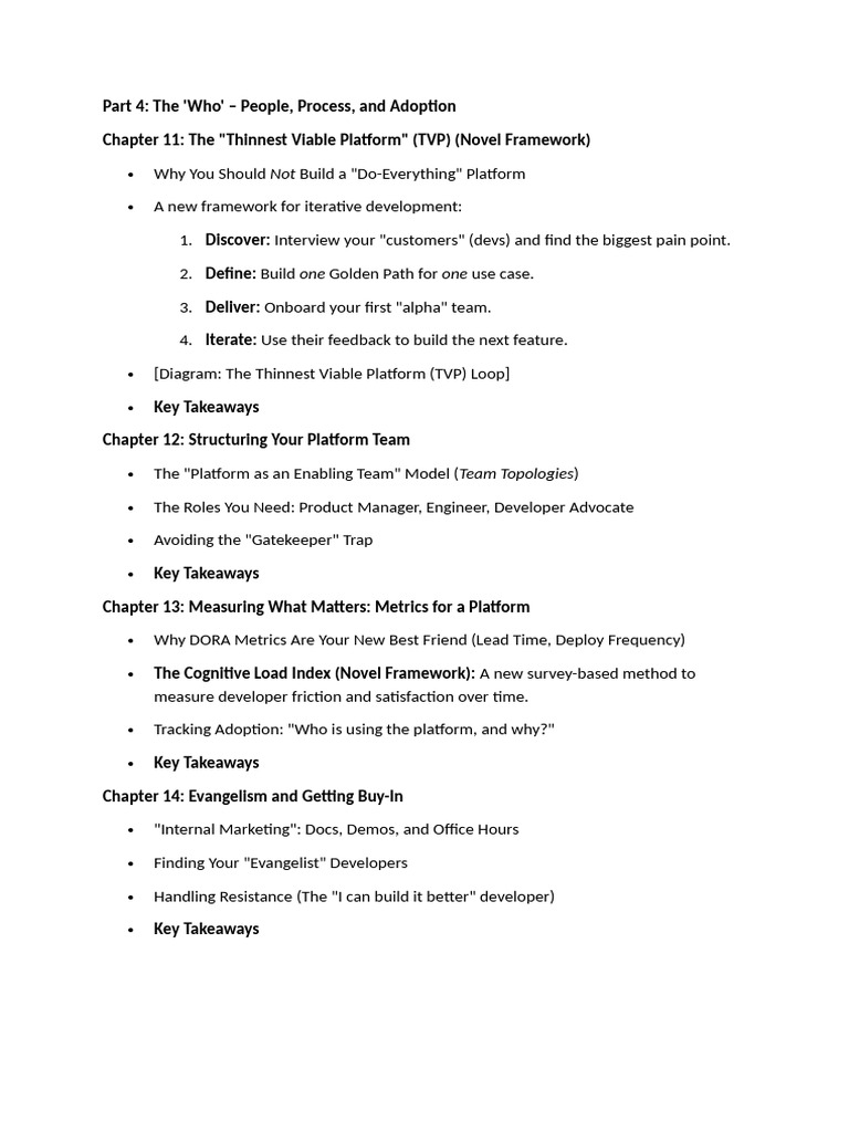 Building a Thinnest Viable Platform | PDF