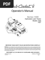 Cub Cadet 1525 Lawn Mower - Owner's Manual