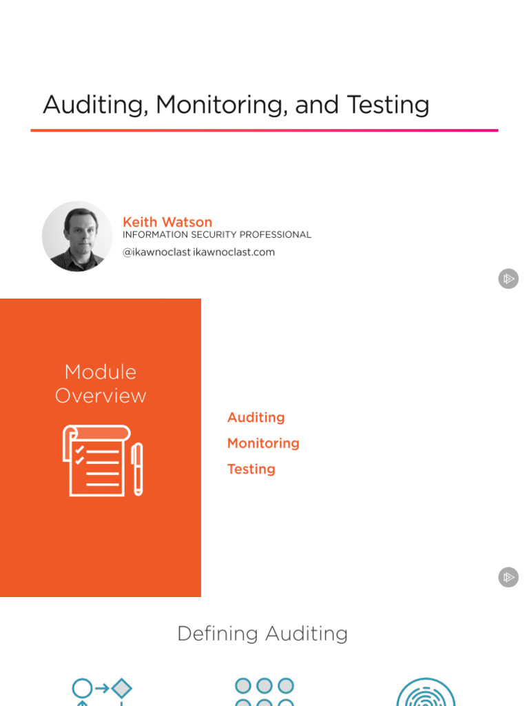 Auditing and Monitoring Slides | PDF