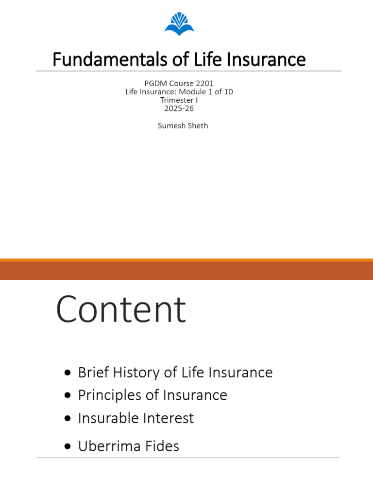Life Insurance Fundamentals Overview | PDF | Cost Of Living | Insurance