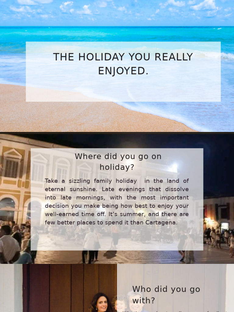 The Holiday You Really Enjoyed. | PDF