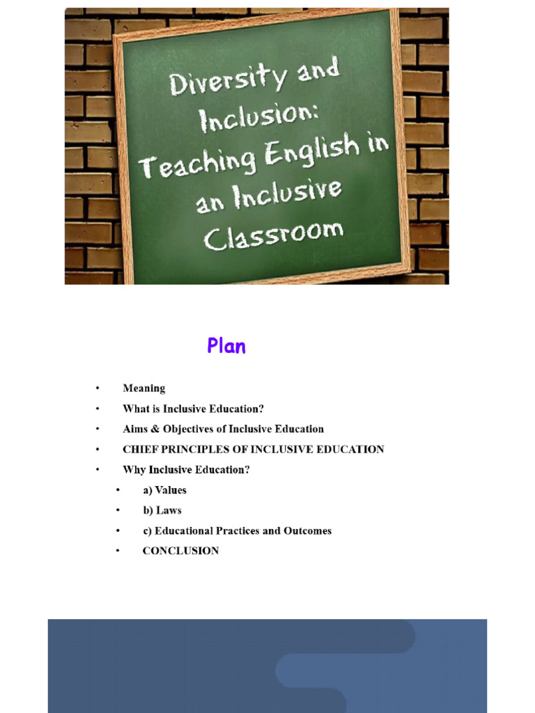 Lecture 4 Inclusive Education | PDF