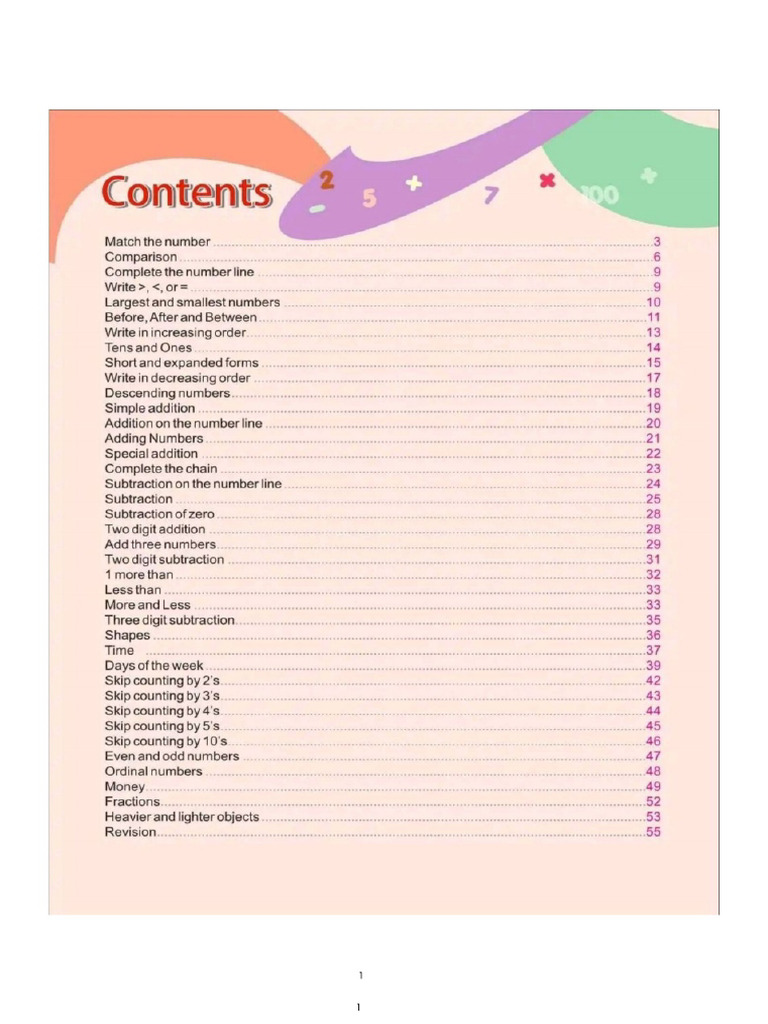 Grade 1 Mental Maths | PDF