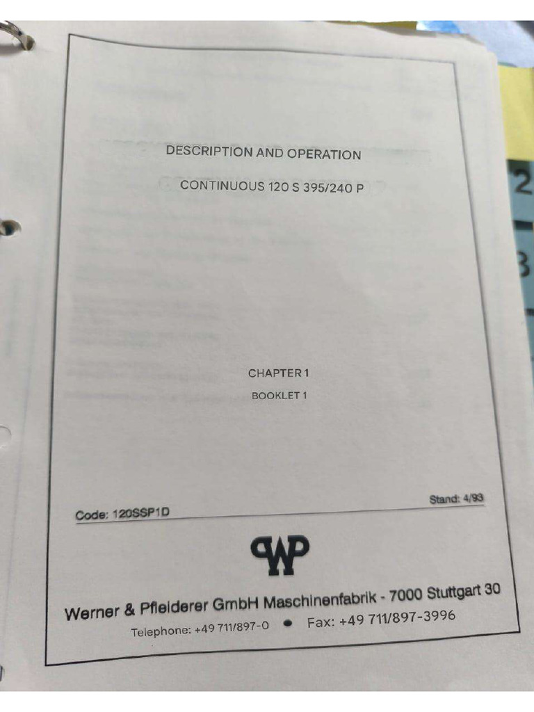 Machine Oparetion Manual | PDF