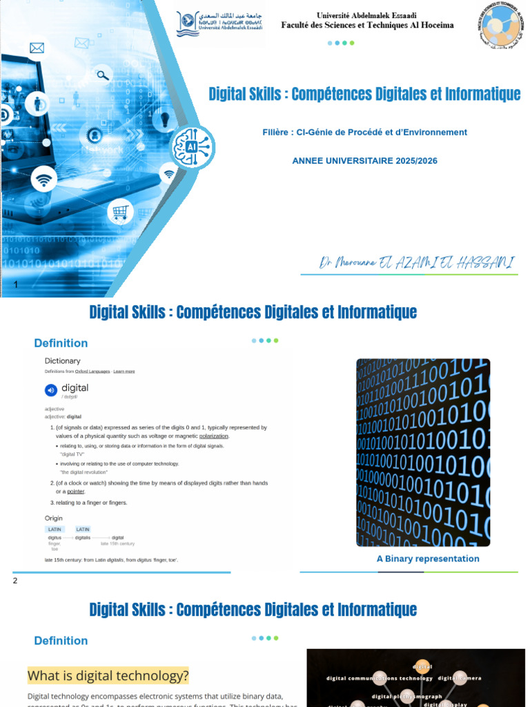 Digital Skills Compétences Digitales Et Informatique | PDF | Character ...