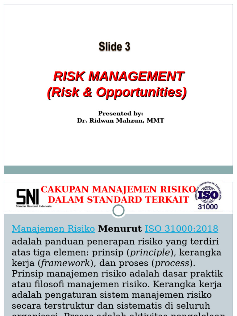 Risk & Opportunity Assessment (RM) | PDF