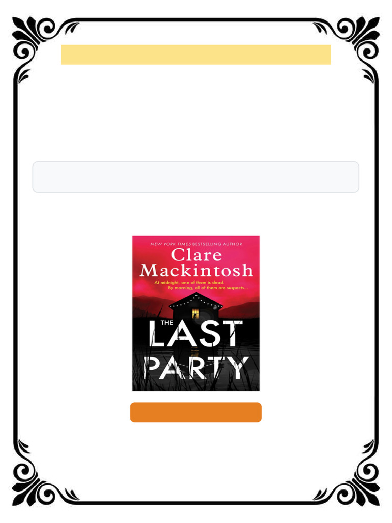 The Last Party Clare Mackintosh all chapters available PDF