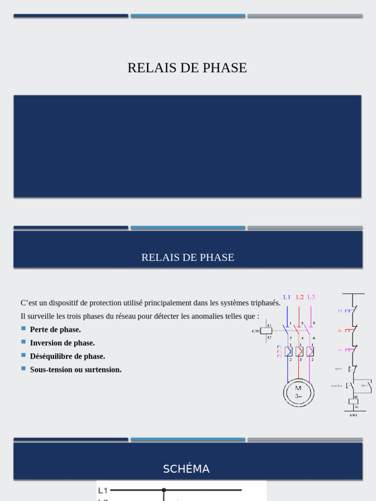 Schéma et Fonctionnement du Relais de Phase | PDF