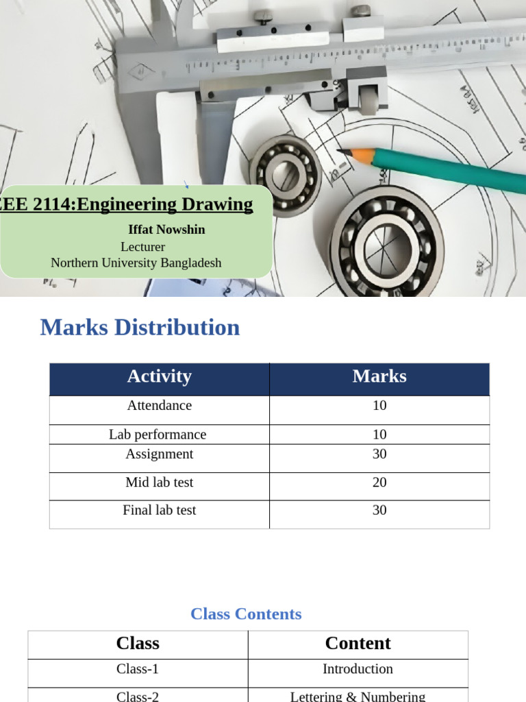Engineering Drawing Course Overview | PDF