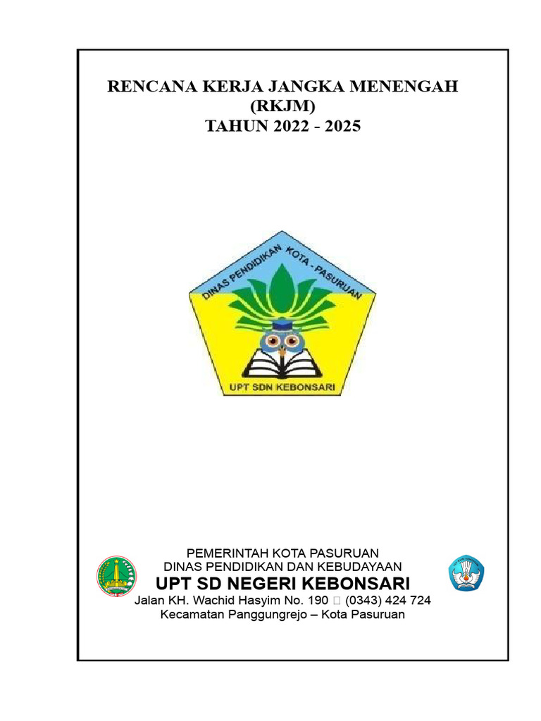 RKJM SD Negeri Kebonsari 2022-2025 | PDF
